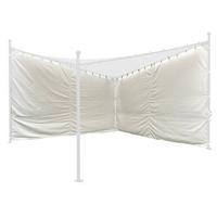 Seitenteile Berlino 400x256cm 2er-Set - Weiß, KONVENTIONELL, Textil (400/256cm) - Siena Garden