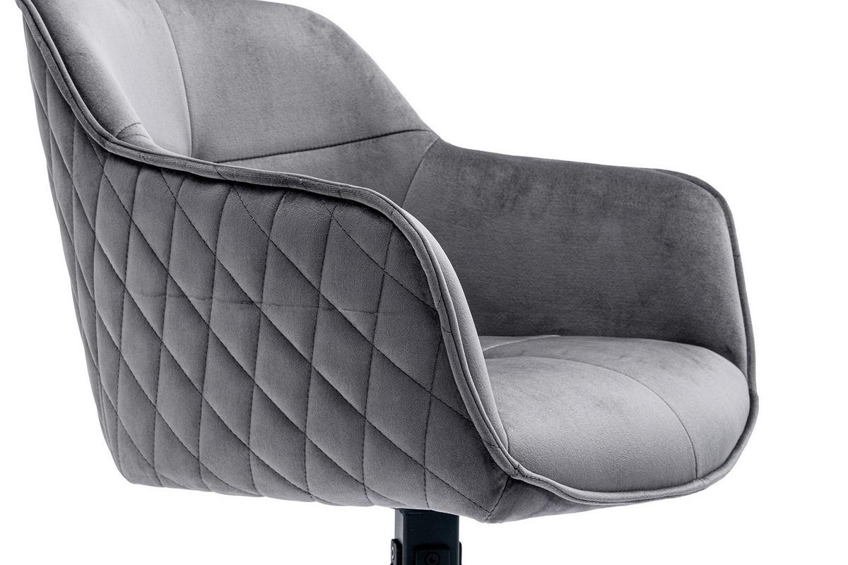 Armlehnstuhl Grau B: 59 Cm - Schwarz/Grau, MODERN, Textil/Metall (59/83/60cm) - Livetastic