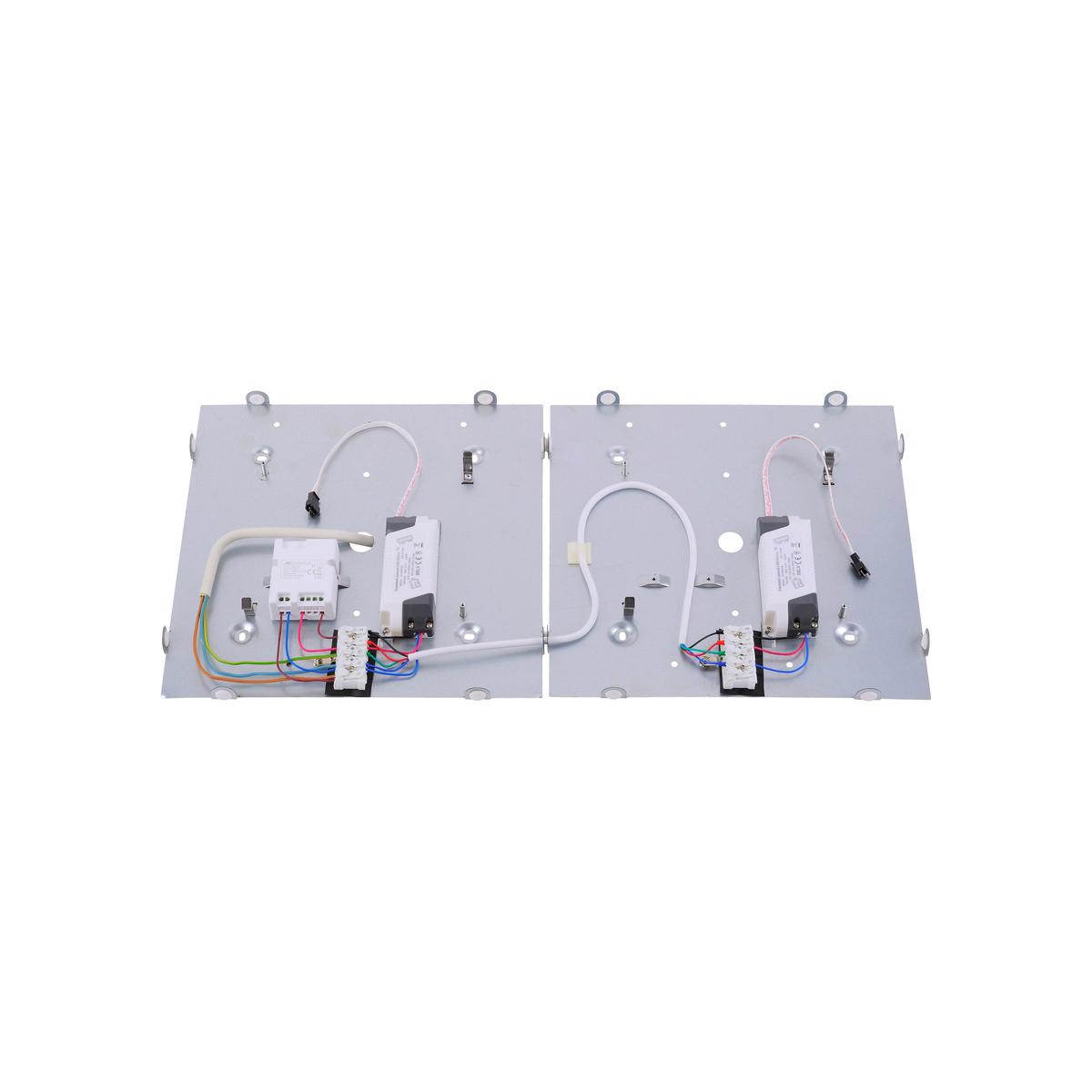LED-Deckenleuchte, 3000k 6723-95 - Alufarben, Basics, Kunststoff/Metall (30/30/4,5cm)