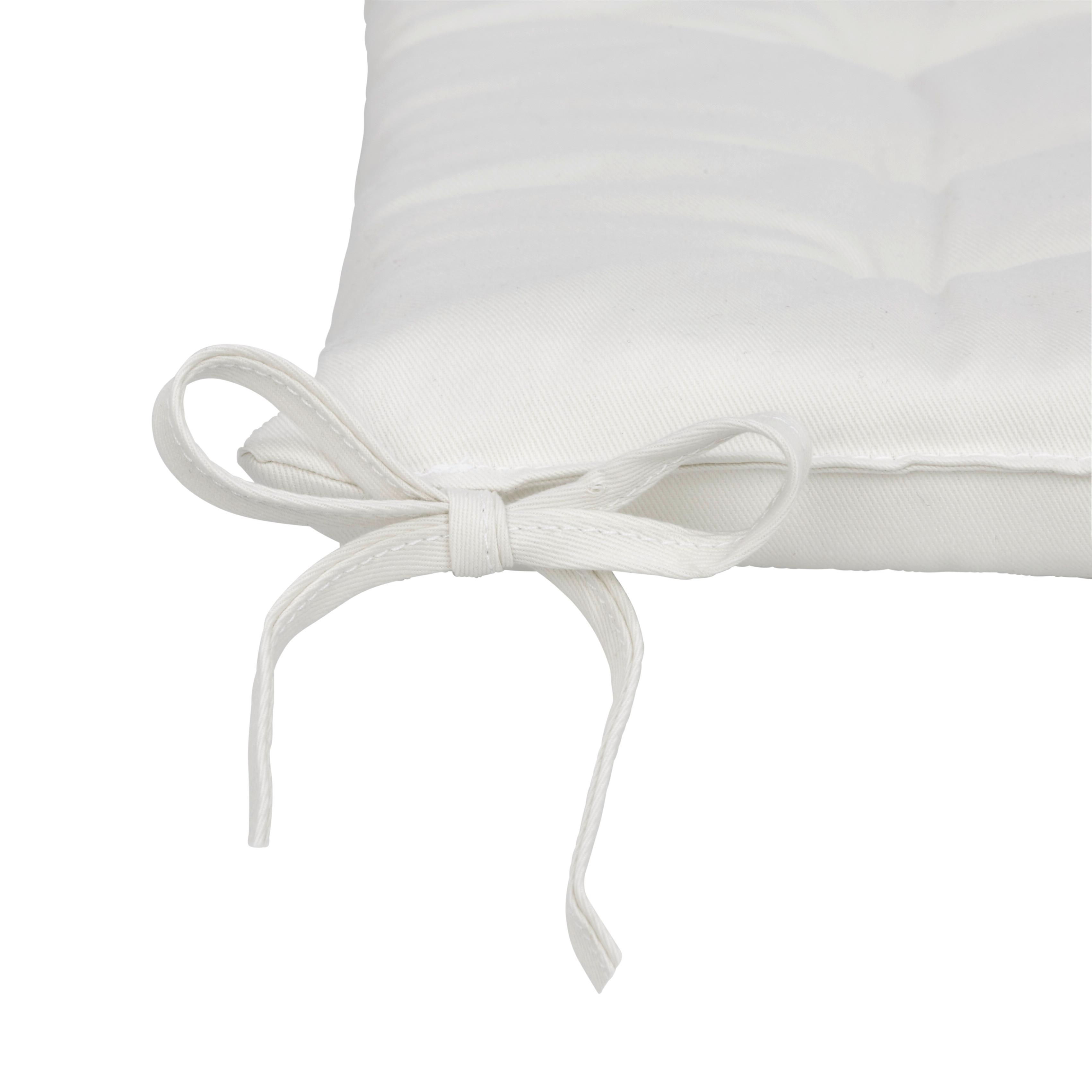 Poduška Na Sedenie Lola-Based-,40/40/2cm, Biela - prírodné farby, textil (40/40/2cm) - Based