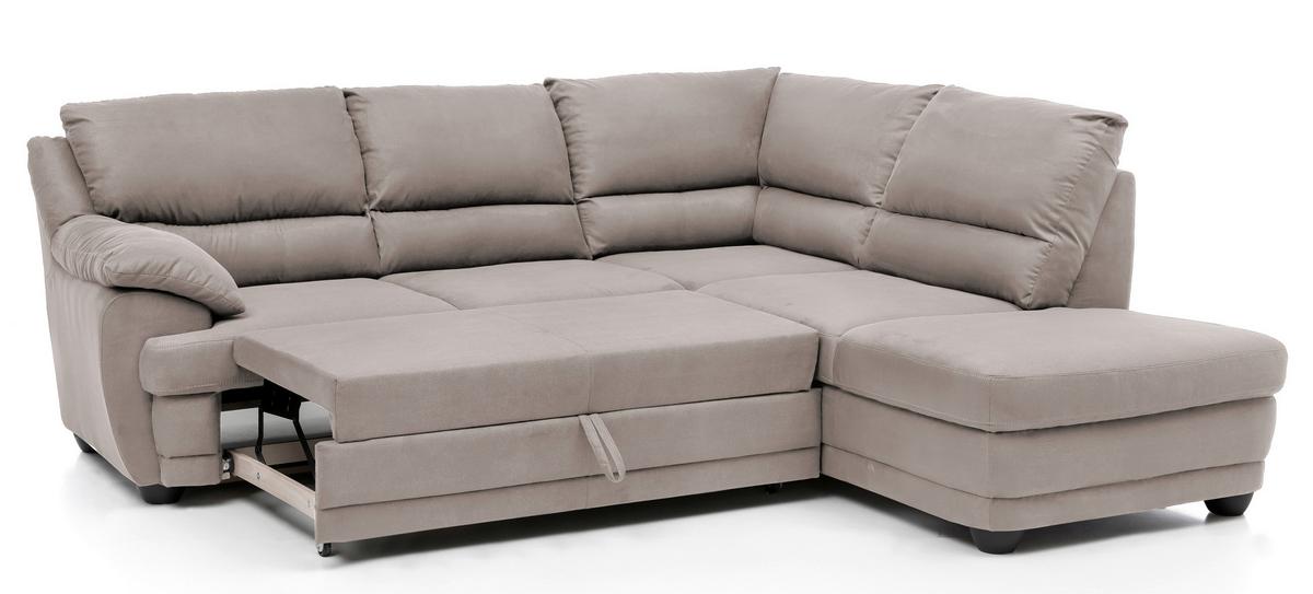 Ecksofa Mit Schlaffunktion Nebolo Schlammfarben - Beige/Schwarz, Design, Textil (245/225cm) - Livetastic