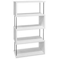 STOJACÍ REGÁL STICKS - čierna/biela, Modern, kompozitné drevo/plast (66/126/33cm) - Mömax