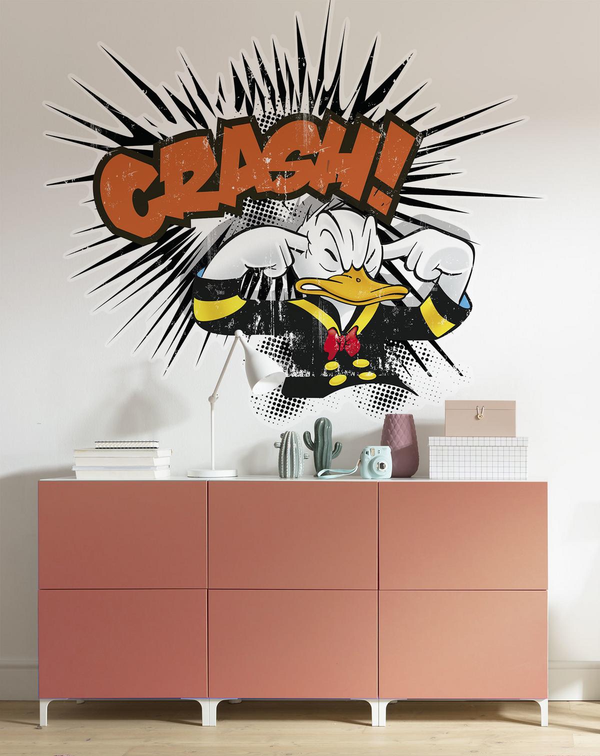 Fototapete 12423 Donald Crash XXL - Multicolor, Trend, Papier (127/160cm) - Komar