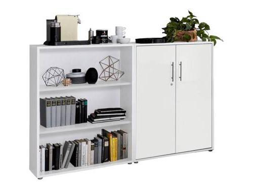 Office Edition B: 168,8 cm Weiß - Weiß, MODERN, Holzwerkstoff (168,8/113,6/33cm) - MID.YOU