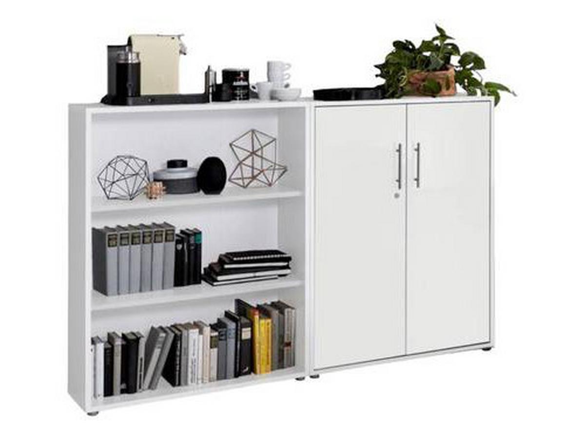 Office Edition B: 168,8 Cm Weiß - Weiß, MODERN, Holzwerkstoff (168,8/113,6/33cm) - MID.YOU