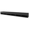 Lowboard A300 Schwarz B: 300 cm - Schwarz/Grau, Trend, Holzwerkstoff (300/27/31cm)