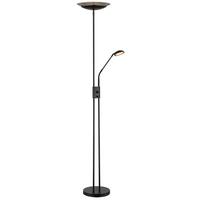 Led-deckenfluter 58009s - Schwarz, KONVENTIONELL, Glas/Kunststoff (30/178,5cm) - Globo