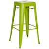 Barhocker Vantaggio High Stapelbar Grün Bis 150 Kg - Grün, Basics, Metall (44/77/44cm) - MID.YOU