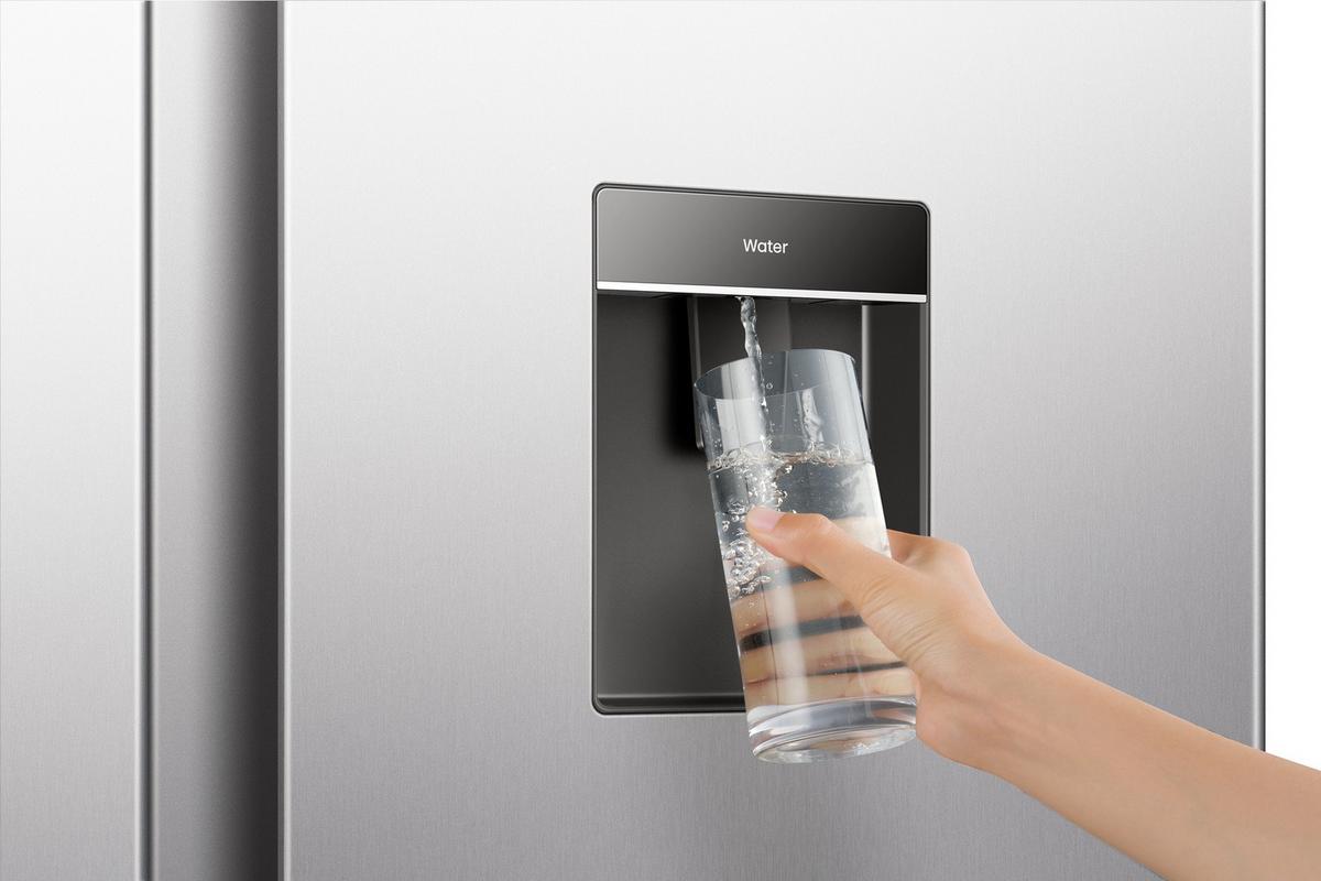 SIDE-BY-SIDE NRS917E41XWD - Edelstahlfarben, Metall (97,5/188/67,9cm) - Gorenje