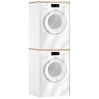 Waschmaschinenschrank Eichefarben/Weiß B: 67,1 cm - Eichefarben/Weiß, MODERN, Holzwerkstoff (67,1/96/60cm) - MID.YOU