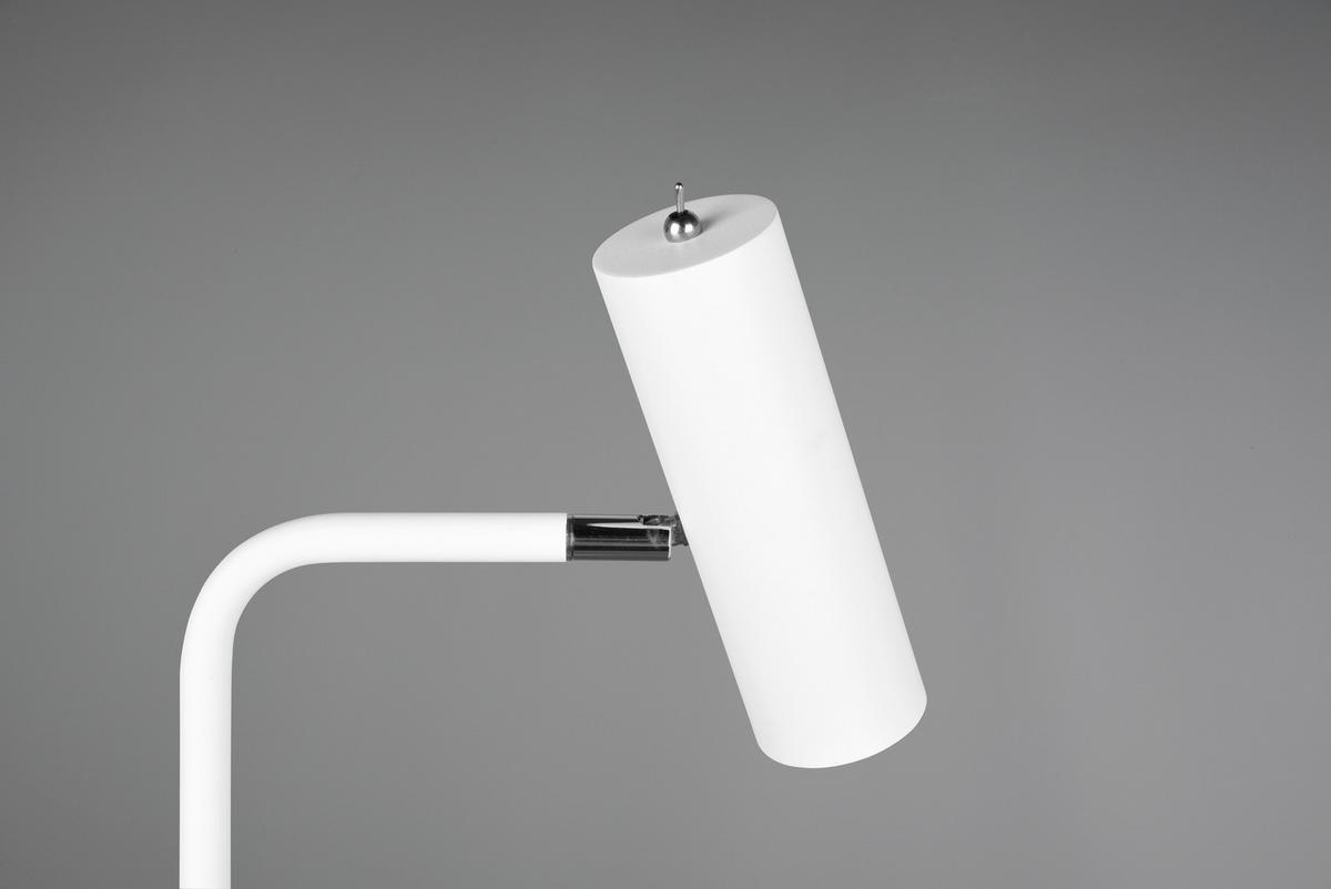 Stehlampe Marley Weiß verstellbar - Weiß, Basics, Metall (23/151cm) - Trio Leuchten
