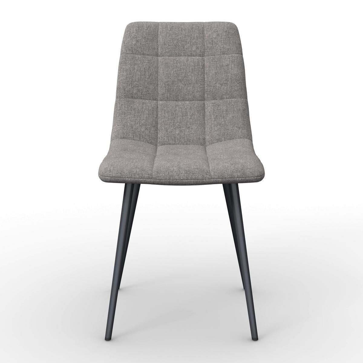 STOLIČKA RIA - čierna/sivá, Modern, kov/textil (44/87/54cm) - Bessagi Home