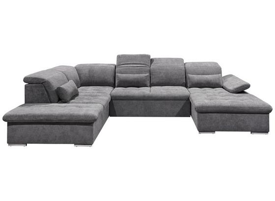 Wohnlandschaft in U-Form Wayne ca. 240x340x188 cm - Dunkelgrau/Silberfarben, KONVENTIONELL, Holzwerkstoff/Textil (240/340/188cm) - Carryhome Wohnlandschaft in U-Form Wayne ca. 240x340x188 cm - Dunkelgrau/Silberfarben, KONVENTIONELL, Holzwerkstoff/Textil (240/340/188cm) - Carryhome