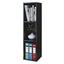 REGAL MENDAS B: 34 CM - Schwarz, MODERN, Holzwerkstoff (34/115/29cm) - Bessagi Home REGAL MENDAS B: 34 CM - Schwarz, MODERN, Holzwerkstoff (34/115/29cm) - Bessagi Home