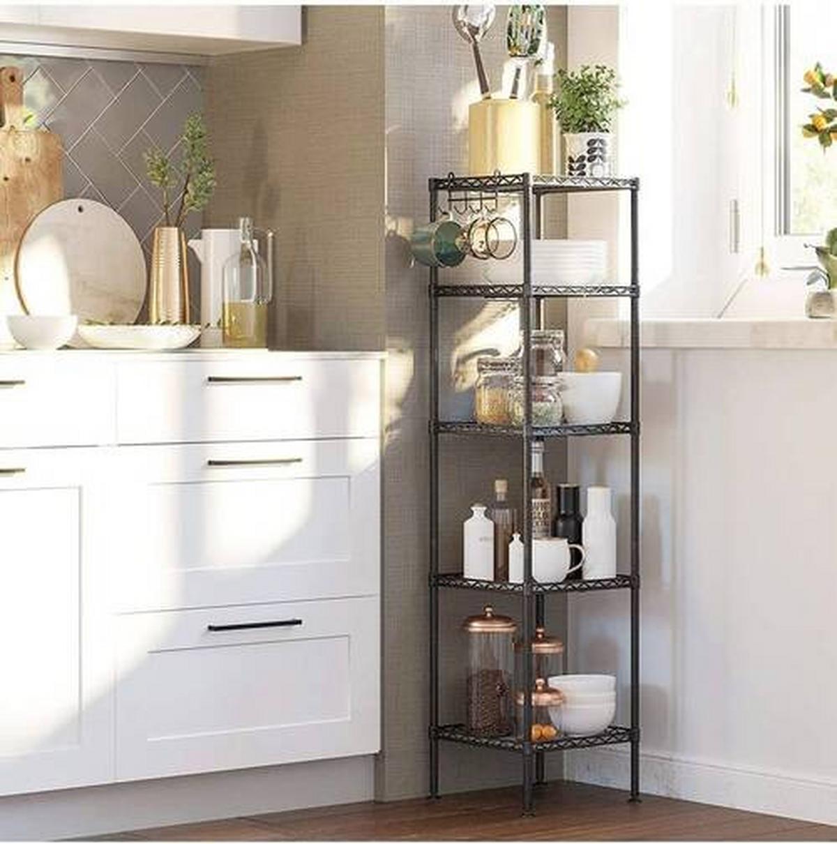 Regal Regal B: 30 cm Schwarz - Schwarz, Trend, Kunststoff/Metall (30/123,5/30cm) - Boxxx