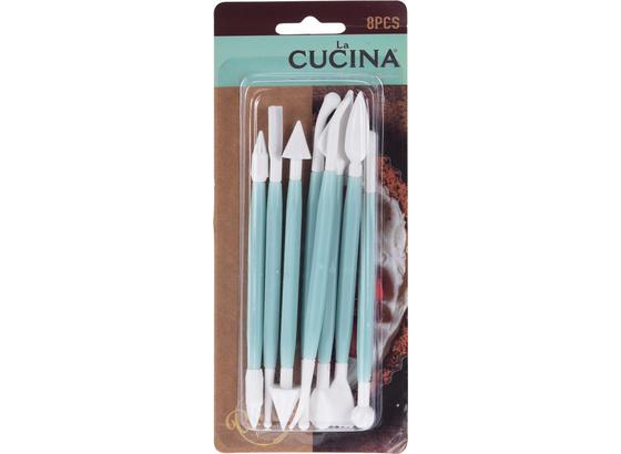Fondant-Modellierwerkzeug-Set Cy5653140 - Blau/Weiß, KONVENTIONELL, Kunststoff (16cm) Fondant-Modellierwerkzeug-Set Cy5653140 - Blau/Weiß, KONVENTIONELL, Kunststoff (16cm)
