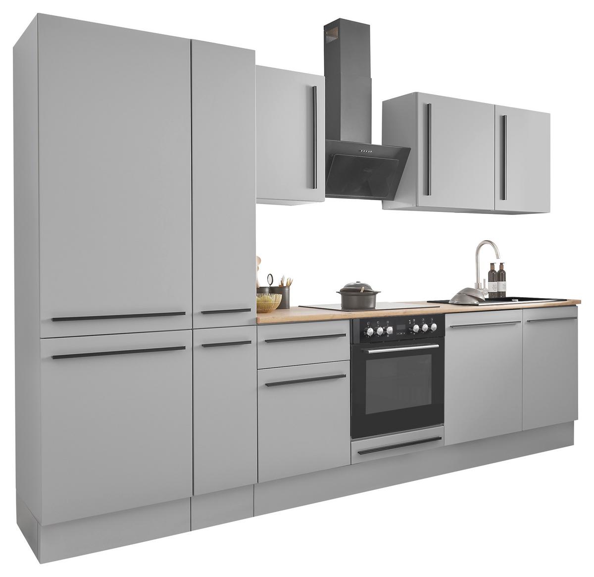 KUCHYNSKÝ BLOK BEZ SPOTREBIČO DENVER - čierna/sivá, Design, kompozitné drevo/plast (310cm) - MID.YOU