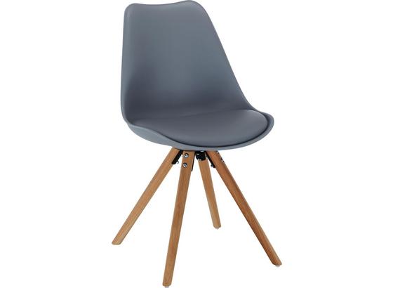 Židle Lilly - šedá/barvy dubu, Moderní, dřevo/umělá hmota (47/81/52cm) Židle Lilly - šedá/barvy dubu, Moderní, dřevo/umělá hmota (47/81/52cm)