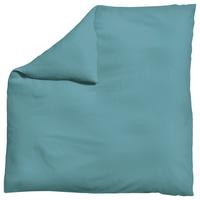 Bettdeckenbezug Woven Satin - Pastellblau, Basics, Textil (200/200cm) - Schlafgut