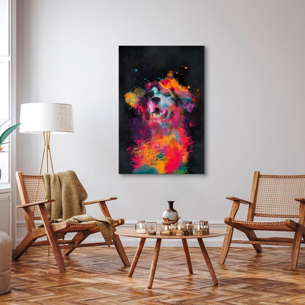Leinwandbild Multicolor B: 40 cm - Multicolor, Basics, Holzwerkstoff/Textil (40/60/1,2cm) - artgeist