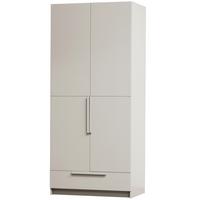 Garderobenschrank Pure Hellgrau B: 95 Cm - Hellgrau, Design, Holz (95/215/60cm) - Livetastic