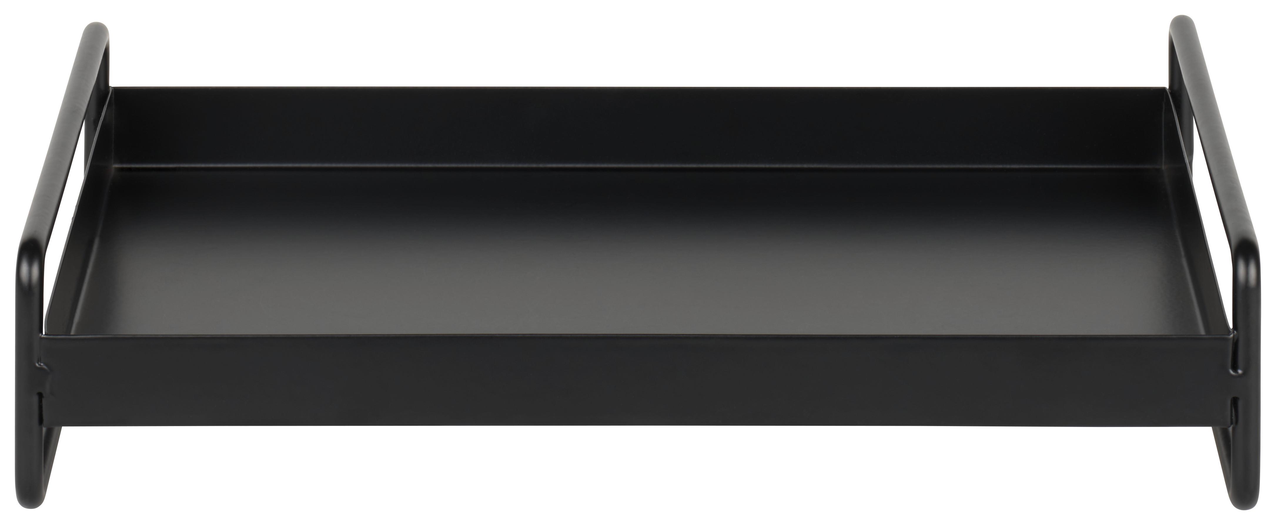 Dekoračný podnos Leona S - čierna, kov (26/18/6cm) - Mömax