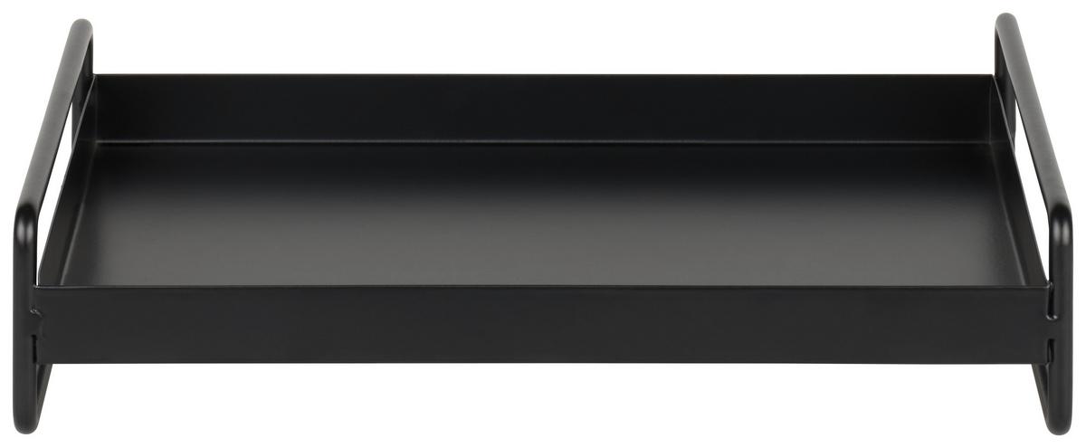 Dekoračný podnos Leona S - čierna, kov (26/18/6cm) - Mömax