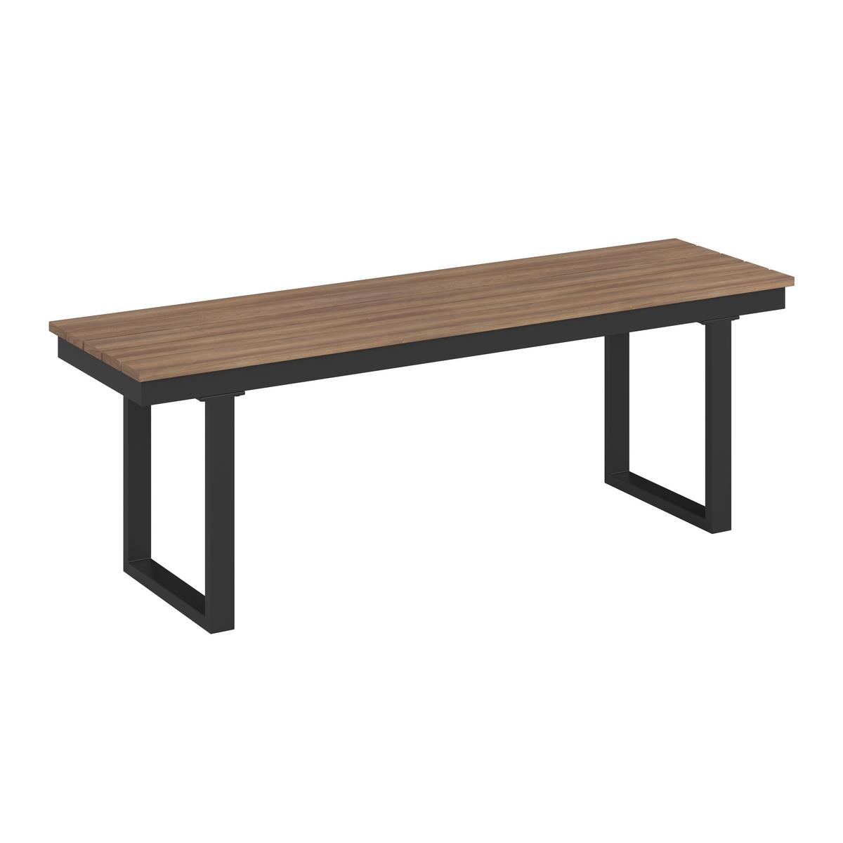 Loungegarnitur 3-Tlg Bern Metall/Kunststoff mit Kissen - Dunkelgrau/Anthrazit, MODERN, Kunststoff/Textil (254/184cm) - Beldano