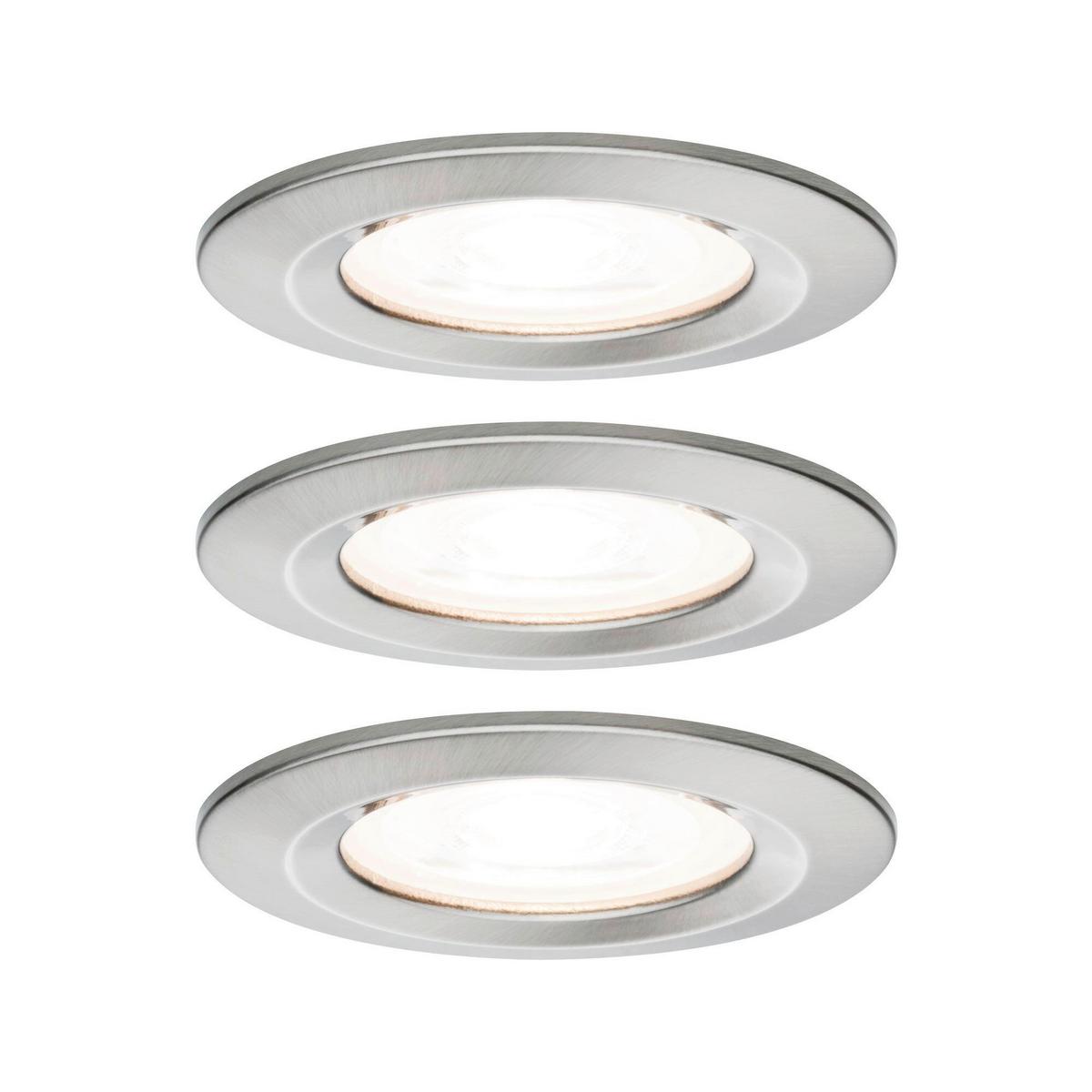 Deckenleuchte 3er-set Ø 7,8 Cm, Dimmbar, Rund - Basics (7,8cm) - Paulmann