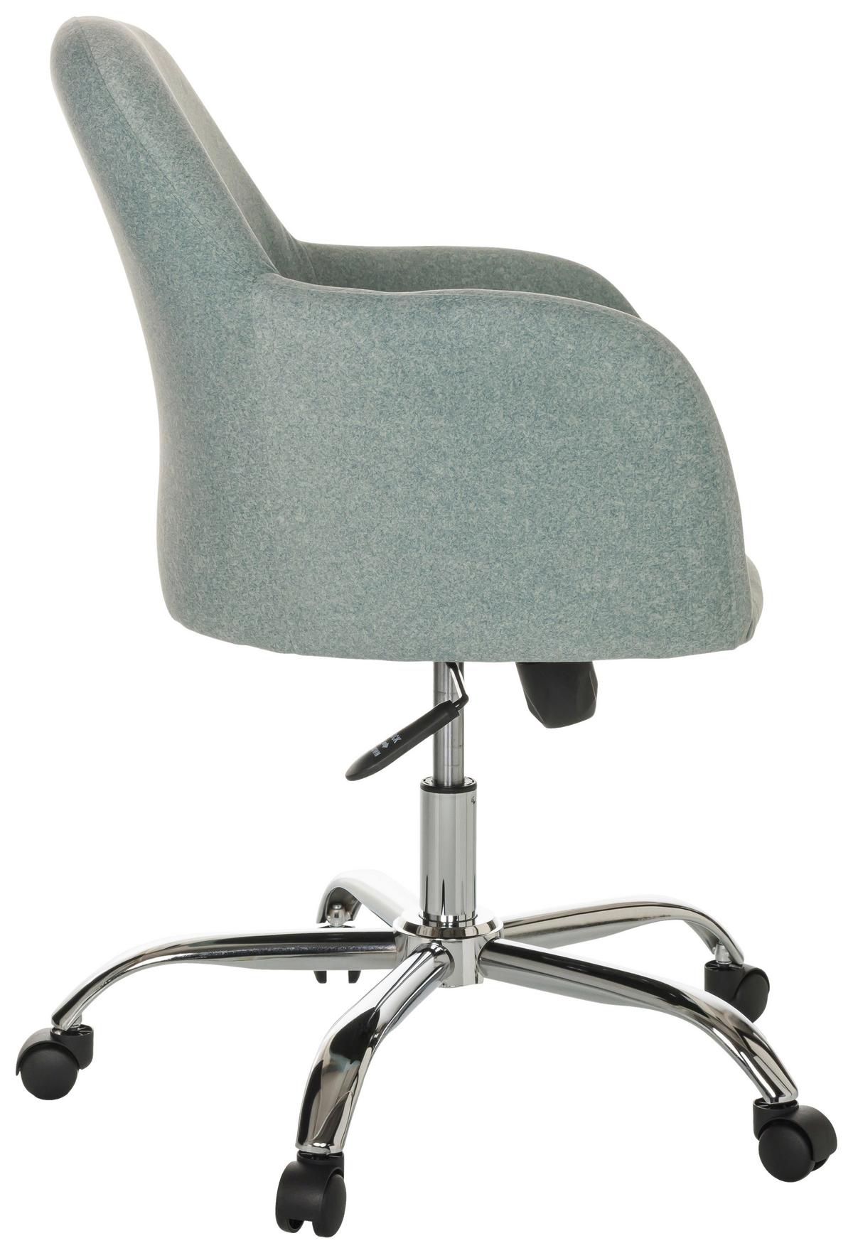 Drehstuhl Solao 300 - Chromfarben/Mintgrün, Basics, Kunststoff/Textil (68/85-94/68cm) - MID.YOU
