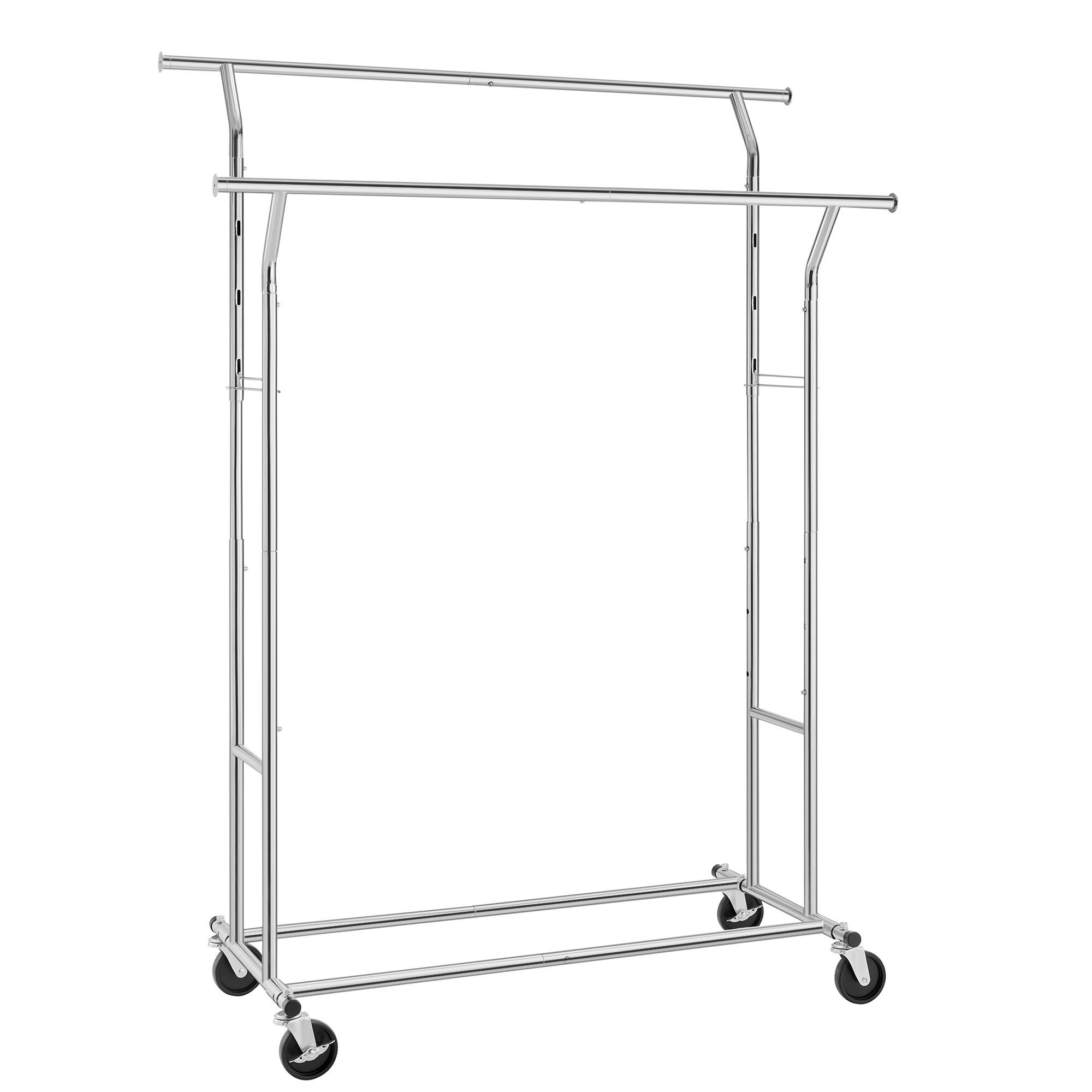 Kleiderwagen Silberfarben B: 130 cm