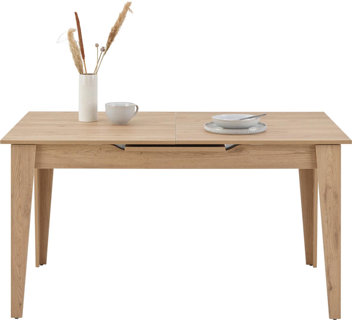 Esstisch ausziehbar Andorra 140-180x75x80 cm Eiche - Eiche Artisan, KONVENTIONELL, Holz (140-180/75/80cm)