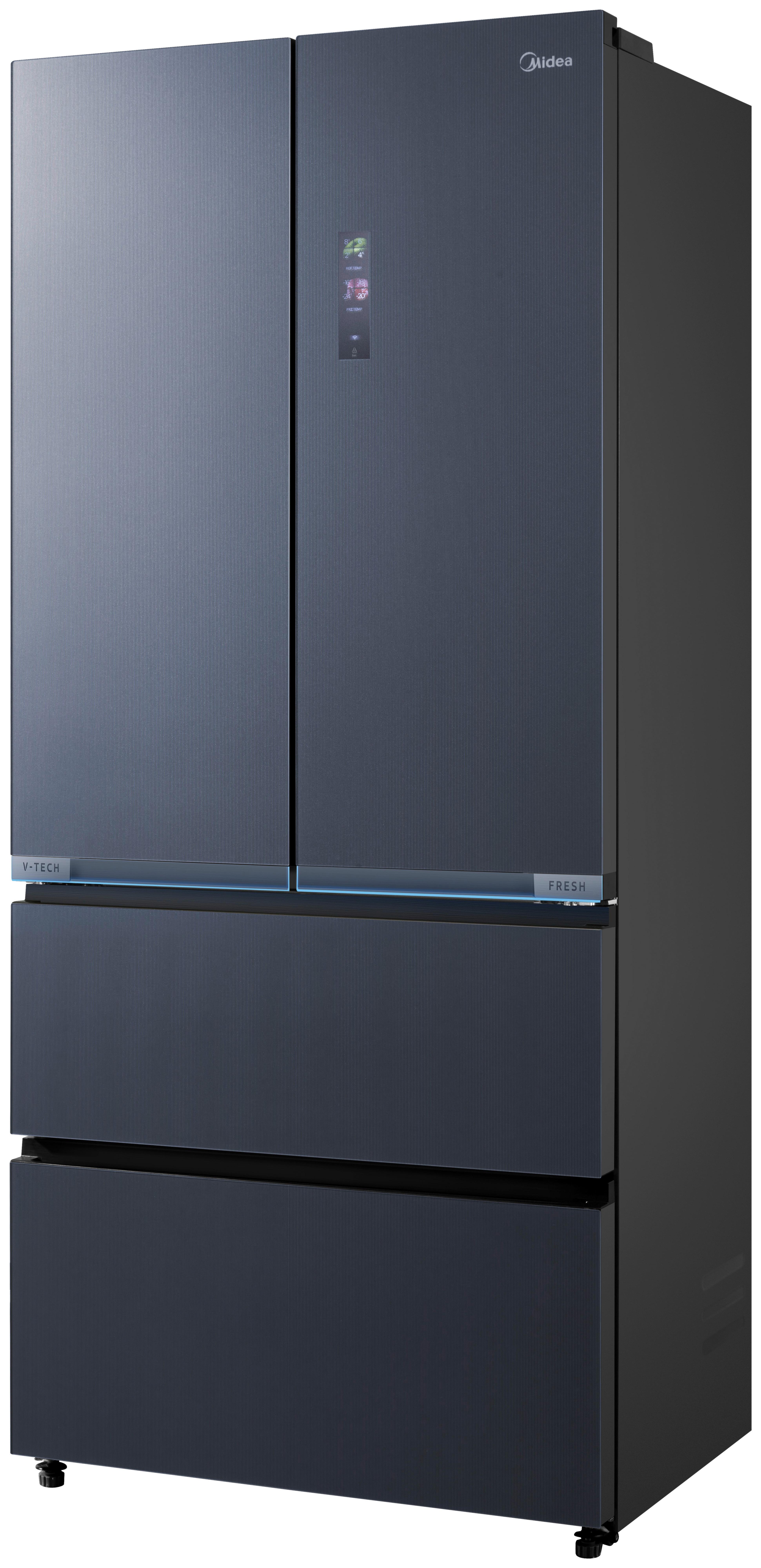 French-Door Mdrf705bie70 - Schwarz/Weiß, MODERN (83.3/191/60cm) - Midea