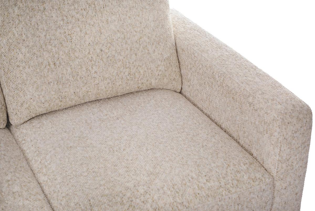 Háromüléses Kanapé Parma - krémszínű, Basics, textil/fa (208/83/151cm) - Livetastic