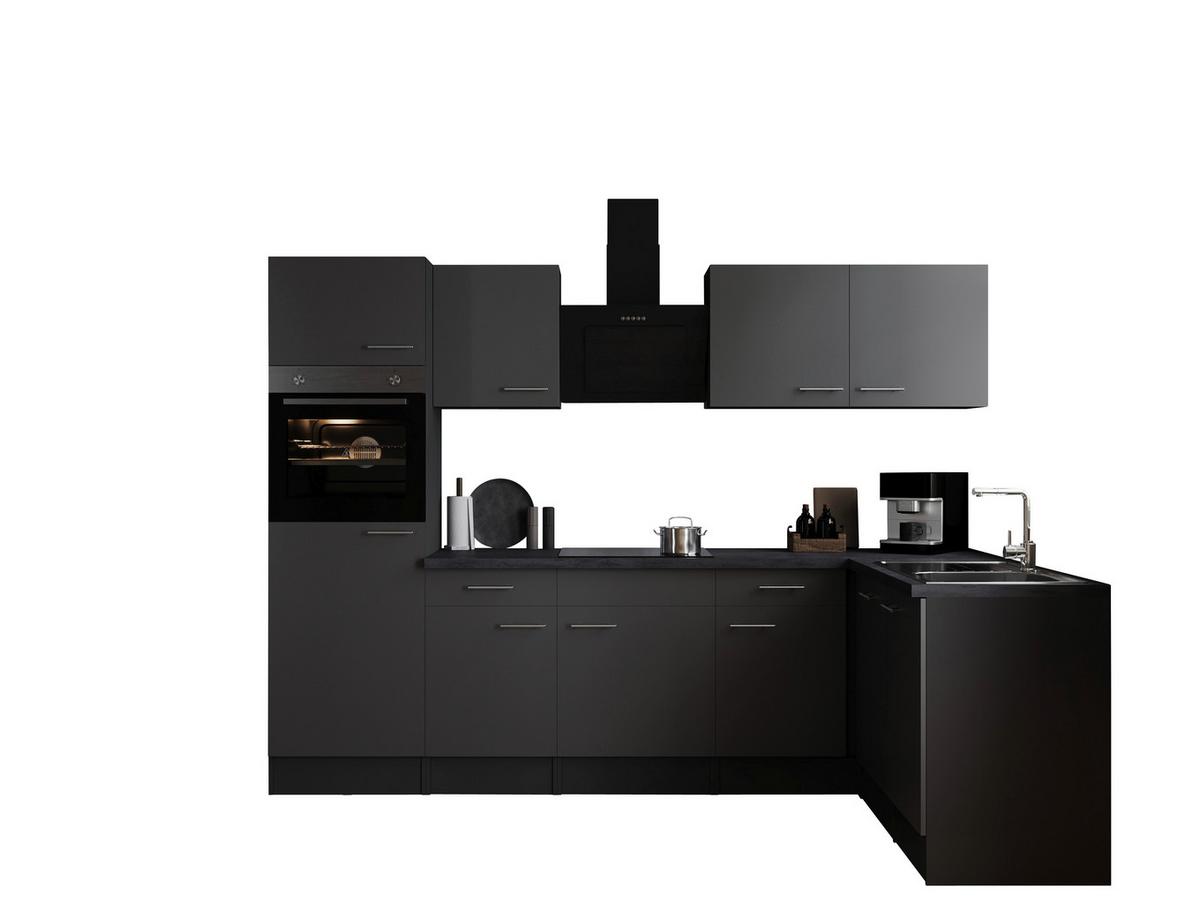 Eckküche Oliver Grau S: 280x172 Cm - Grau, Design, Holzwerkstoff (280/172cm) - Respekta