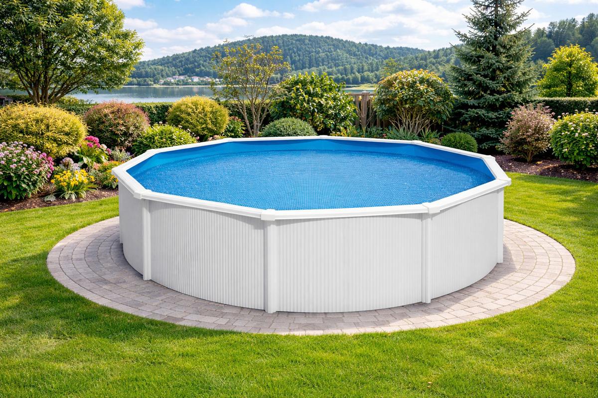 Solarplane Solarplane Ø 460 Cm - Hellblau, Basics, Kunststoff (460cm)