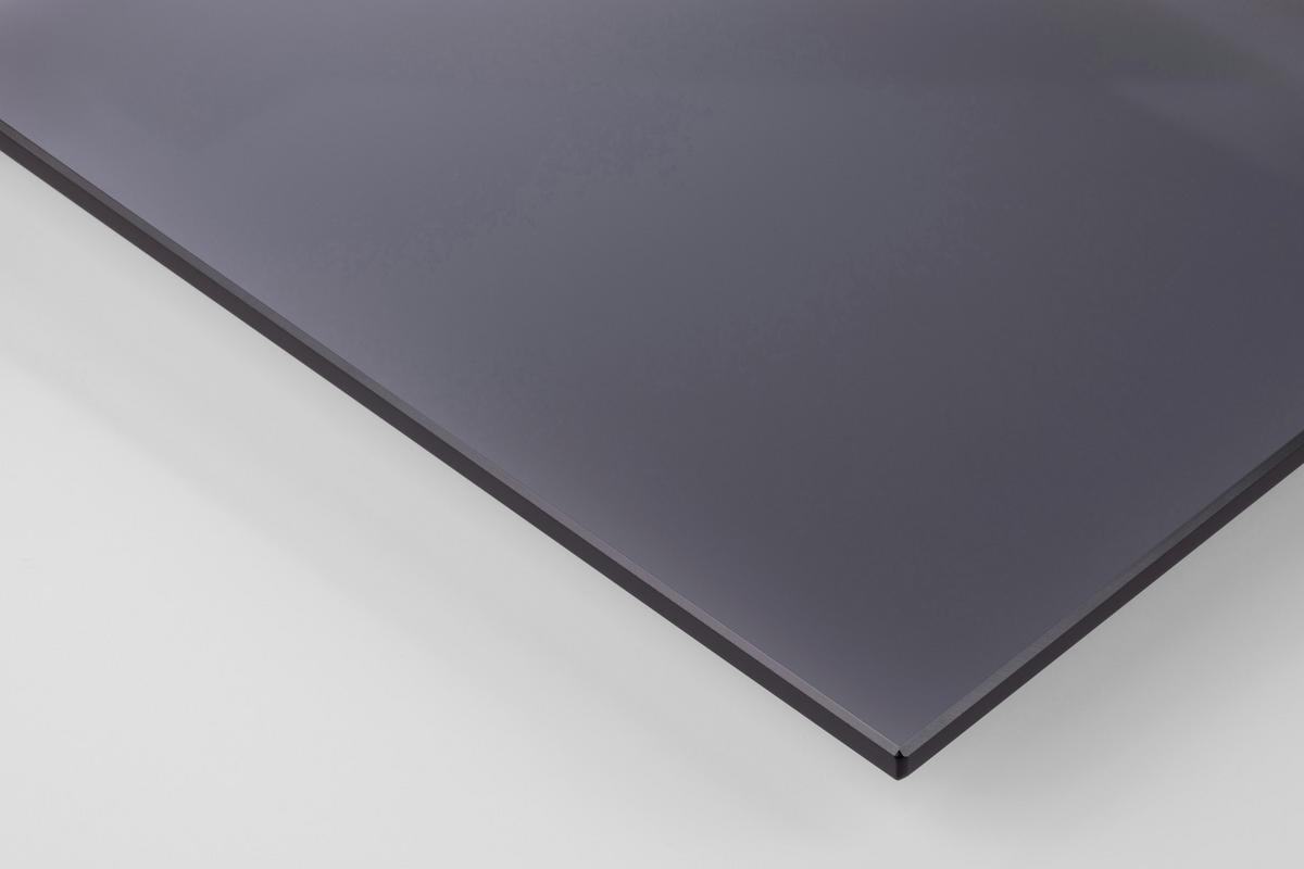 KONFERENČNÝ STOLÍK SAMOS - sivá, Design, sklo (80/80/40cm) - MID.YOU