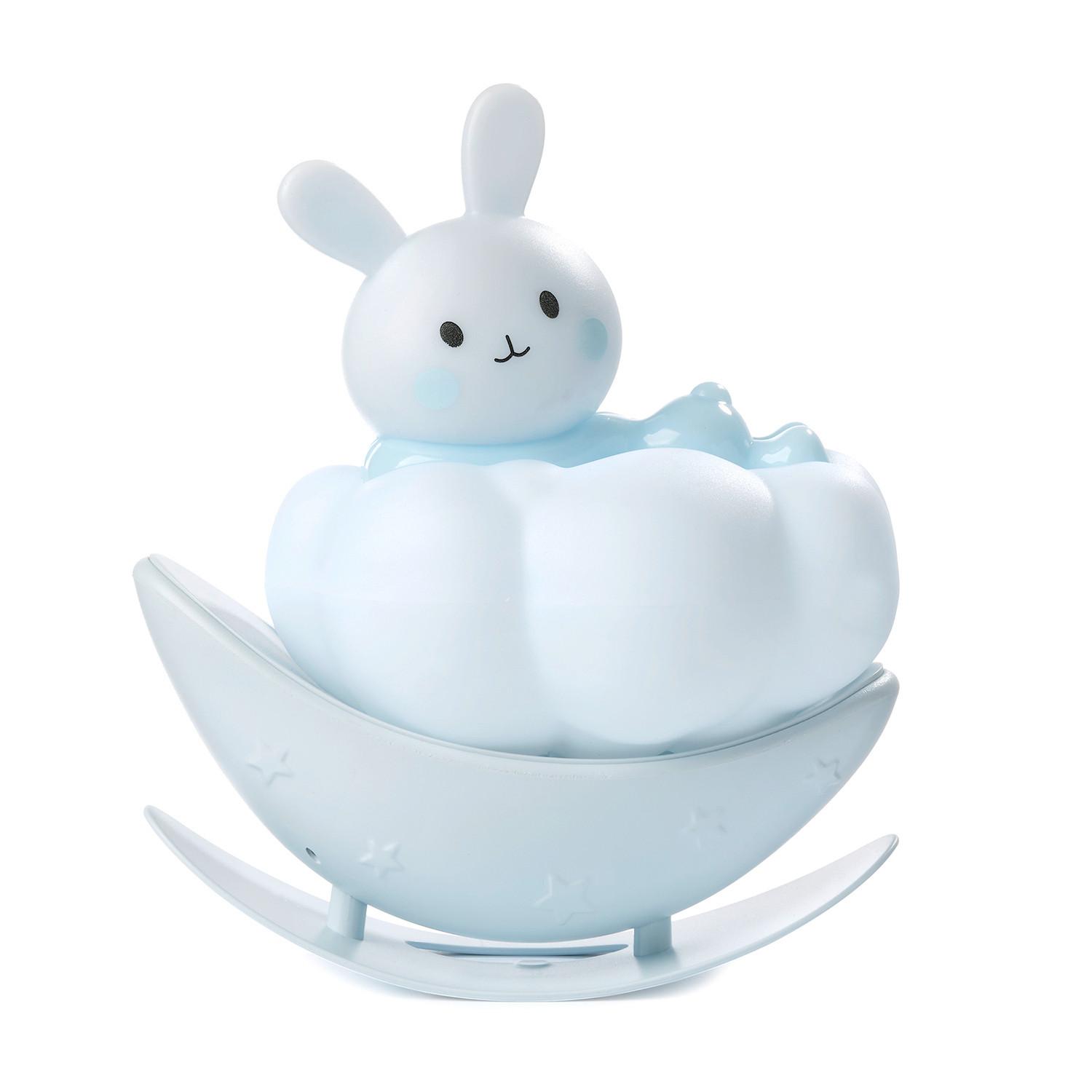 Kindertischleuchte Celeste Pastellblau Weiß L: 11 cm - Pastellblau/Weiß, Basics, Kunststoff (11/6.5/12.5cm)