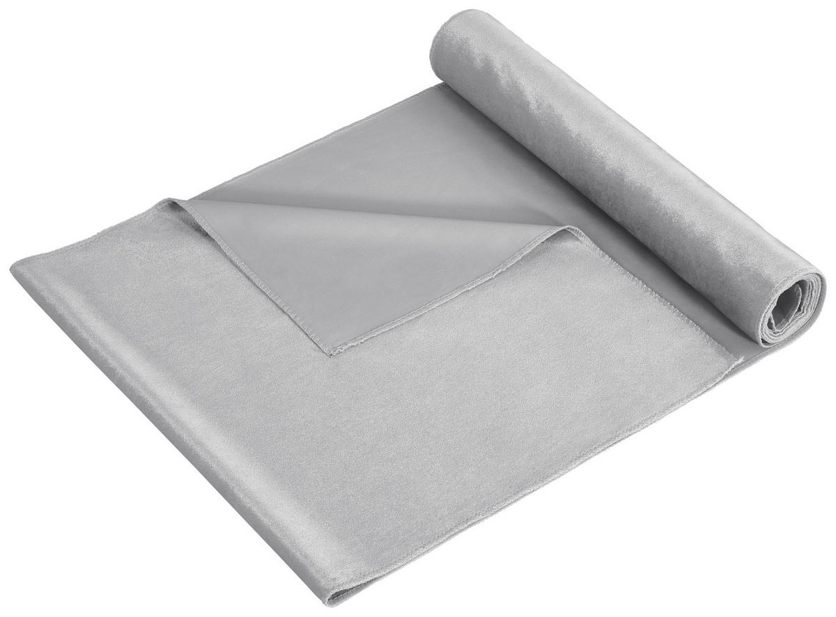 DEKORAČNÍ LÁTKA SAMT 35/180cm - barvy stříbra, textil (35/180cm) - Modern Living