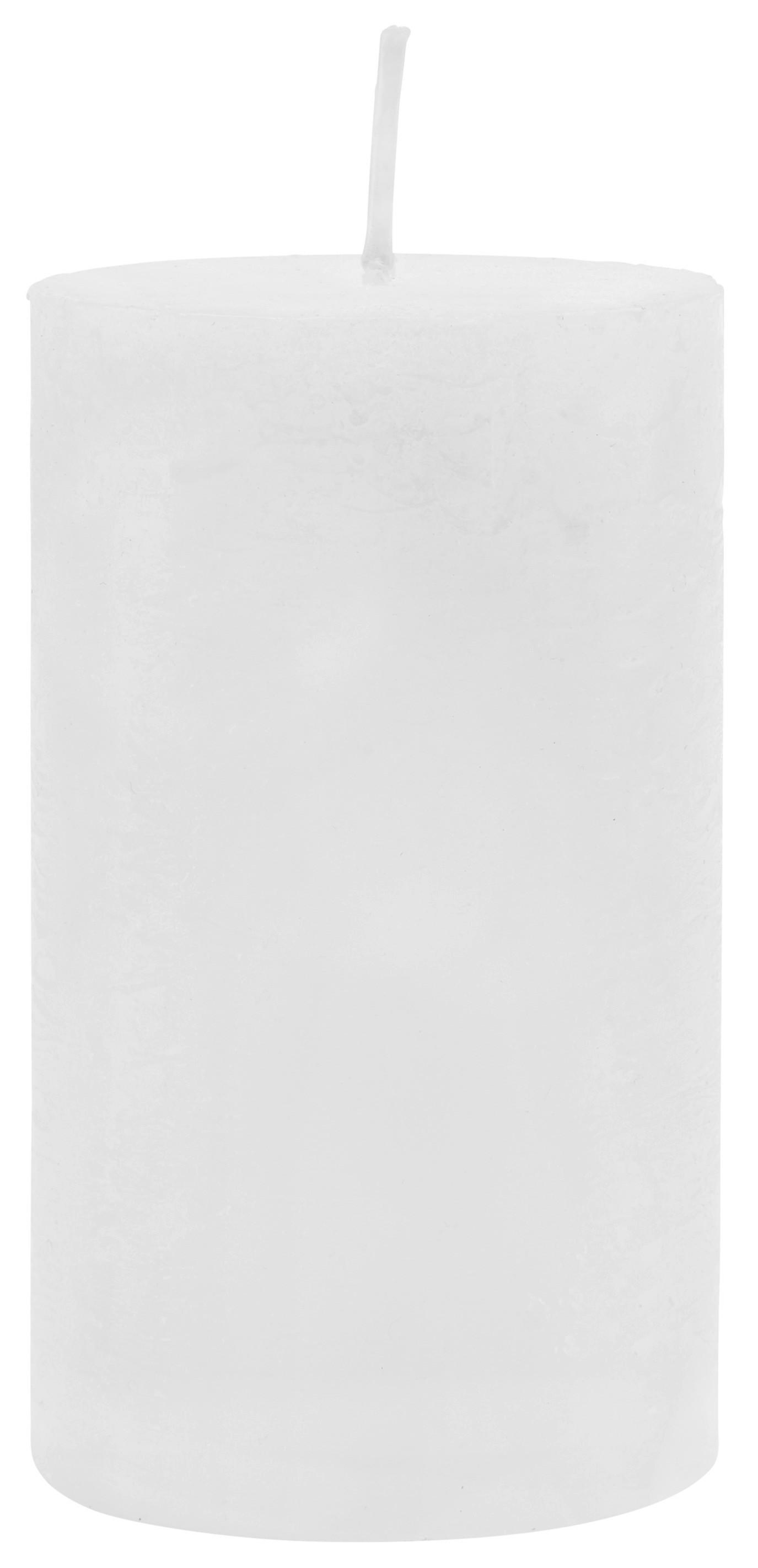 Válcová Svíčka Lia - bílá, Moderní (6,8/12cm) - Premium Living