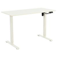 Schreibtisch Emil Weiß B: 120 cm - Weiß, Trend, Holzwerkstoff/Metall (120/72-118/60cm)