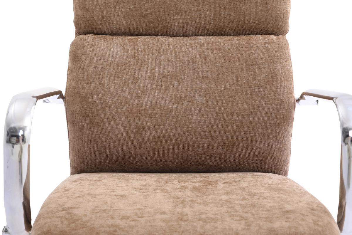 Drehstuhl Verona Braun B: 56 cm - Chromfarben/Braun, MODERN, Holz/Kunststoff (56/100-110/65,5cm) - Livetastic