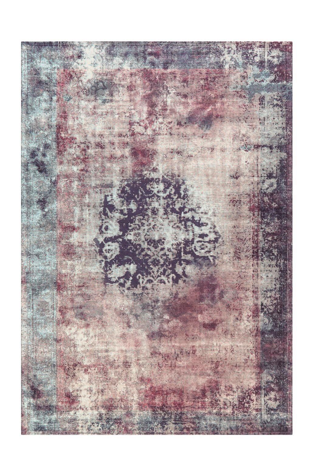 Flachwebteppich Anthrazit Vintage 8403, BxL: 140x200 cm - Anthrazit, KONVENTIONELL, Textil (140/200cm)