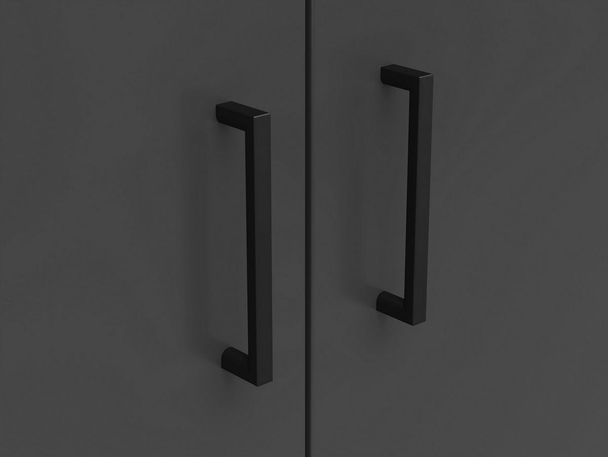 Komód Multistauraum - grafitszürke, Modern, faalapú anyag (80/83/40cm) - Carryhome