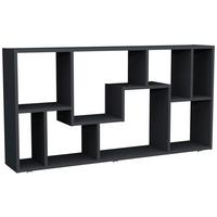 Regal Lanisa Anthrazit B: 116 Cm - Anthrazit/Silberfarben, Design, Holzwerkstoff (116/58/20cm) - MID.YOU