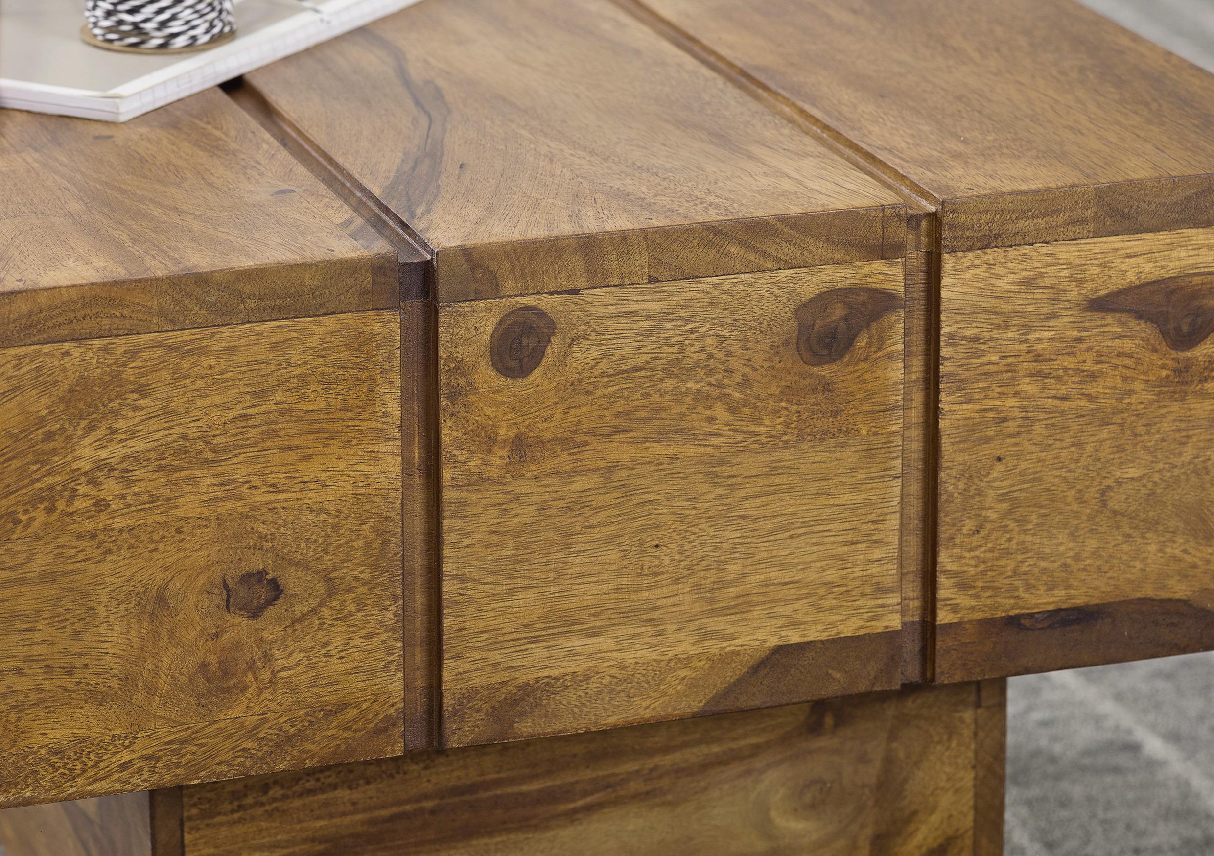 Beistelltisch Sira aus Sheshamholz Detail Seite