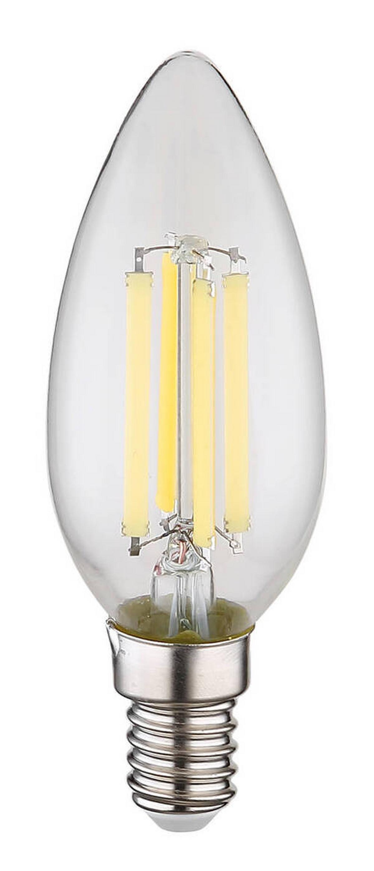 LED žárovka 6 Watt, E14 - čiré, kov/sklo (3,5/9,8cm) - Globo