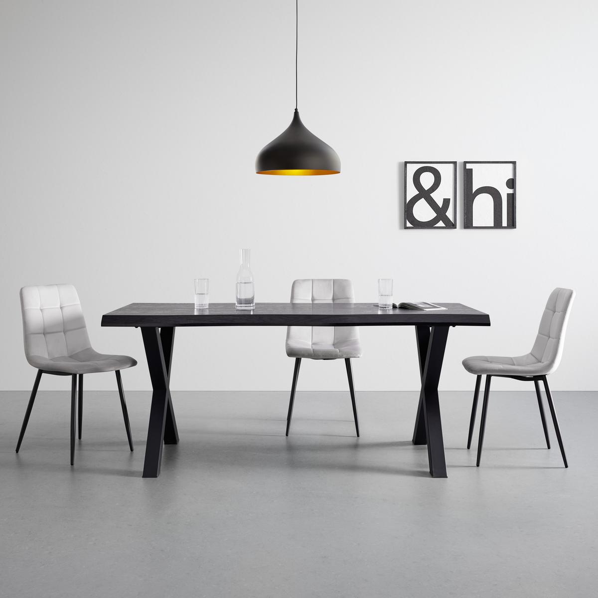 Jídelní stůl RICO 180x90 cm - černá, Moderní, kov (180/76/90cm) - Bessagi Home