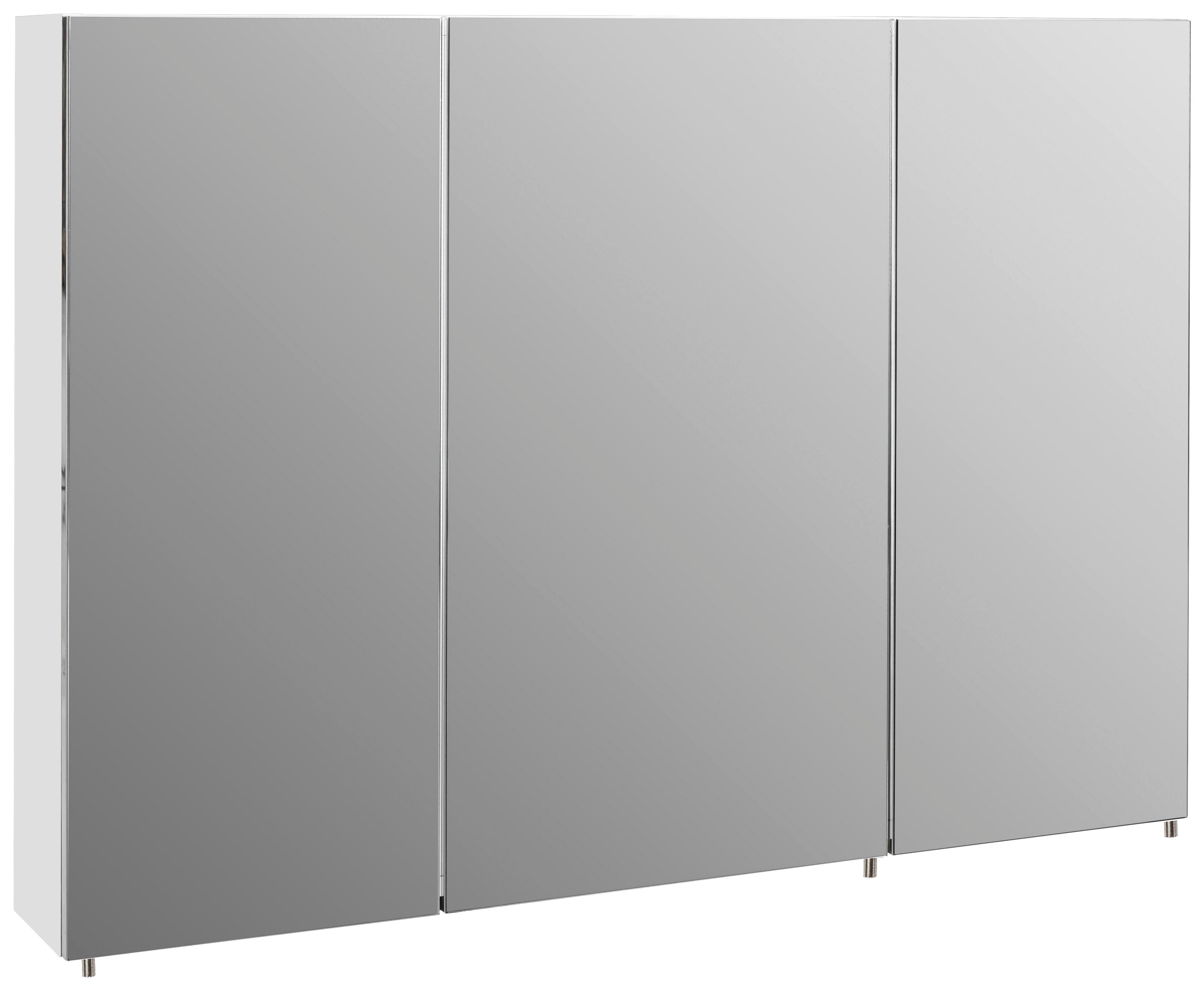 Spiegelschrank Basic 1000 3 Türen, Weiß