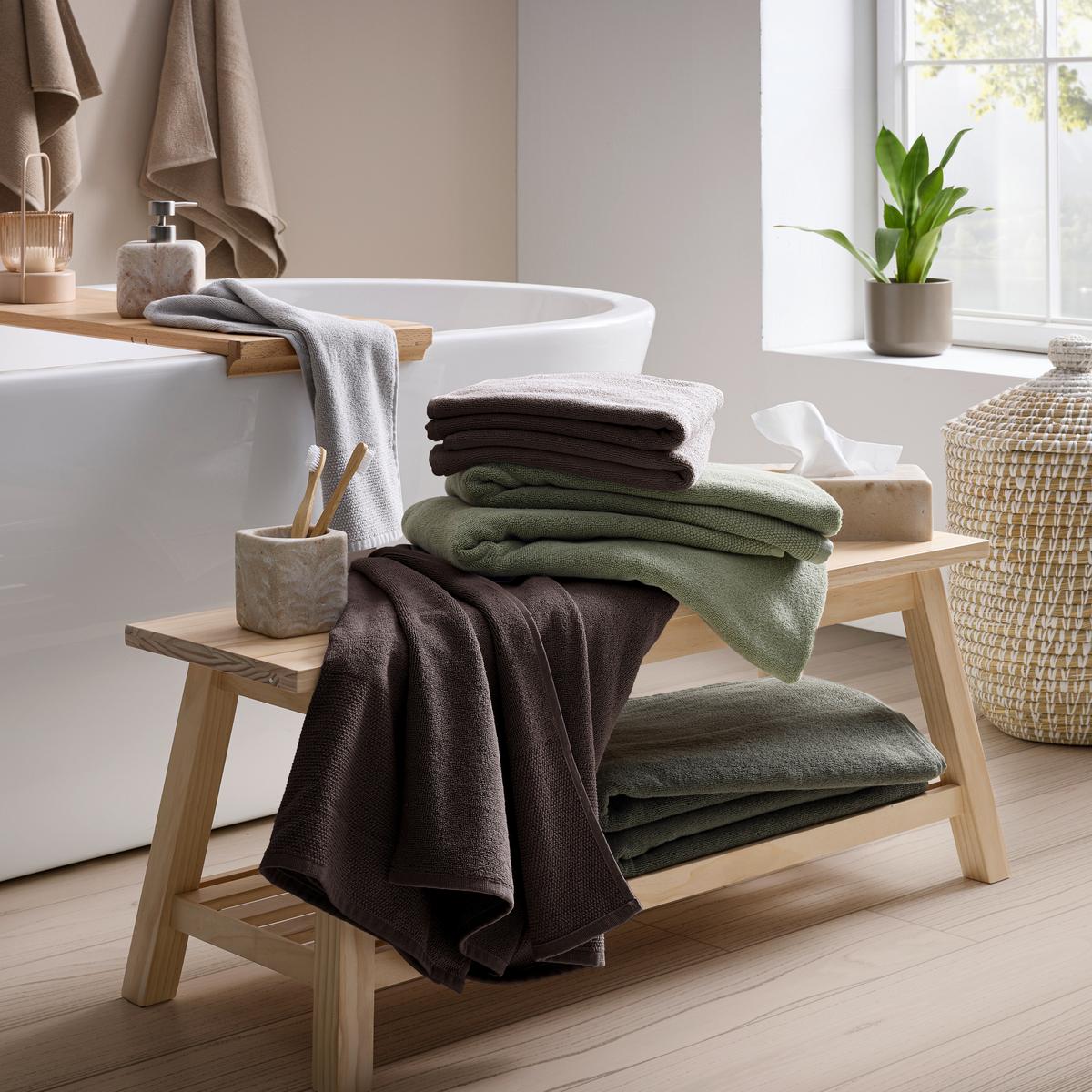 RUČNÍK PRO HOSTY Olivia, 30/50cm, šedá - světle šedá, Konvenční, textil (30/50cm) - Premium Living
